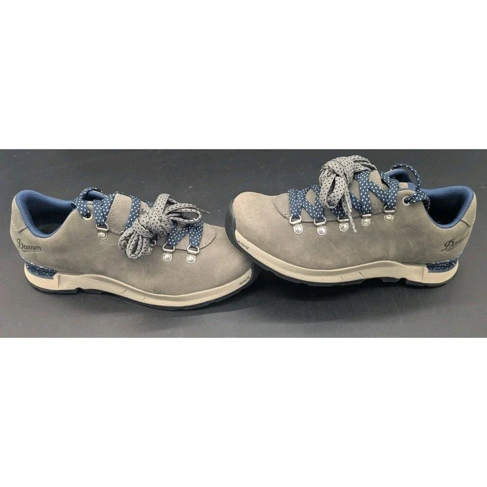 Danner Mountain Overlook Shoes 7.5 Gray Leather Mens 31790 Worn Once! READ